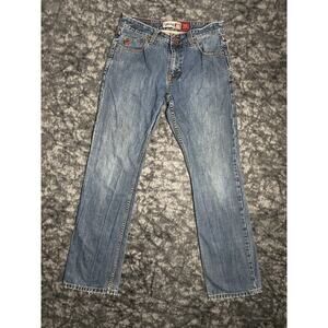 VTG Y2K Quicksilver Men Fit Baggy Medium Wash Denim Blue Skater Jeans 32x34